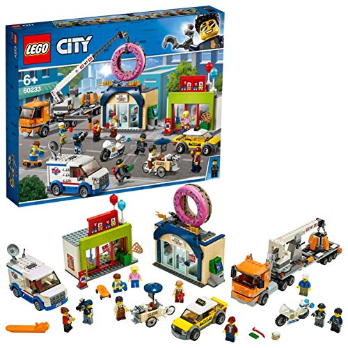 レゴ(LEGO) シティ 巨大クレーン車が活躍! ドーナツショップの開店 60233 ブロック おもちゃ 男の子