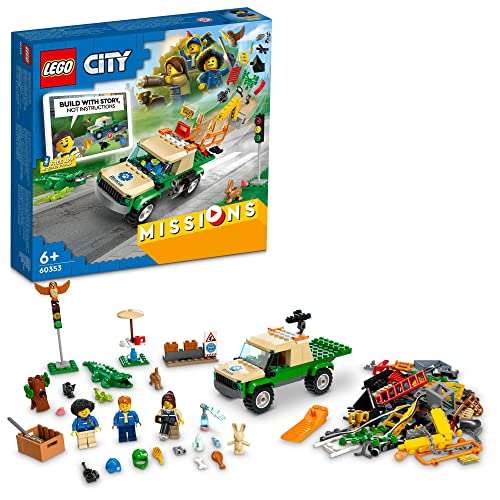 レゴ(LEGO) シティ 野生動物レスキュー ミッション 60353 おもちゃ ブロック プレゼント 動物 どうぶつ レスキュー 男の子 女の子 6歳以
