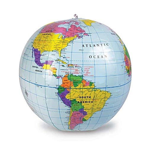 ラーニングリソーシズ (Learning Resources) 地球儀 ビーチボール型 子どもの世界がふくらむ地球儀 直径30cm 正規品 LER2432