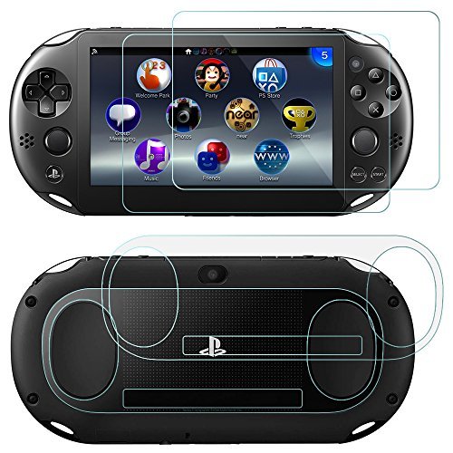 Sony PlayStation Vita 2000 用 保護フィルム AFUNTA Vita2000 トップLCD & ボトム 用 ガラスフィルム プレイステーション PS Vita PSV 2