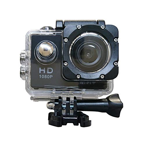 SAC 1080p フルHD対応 アクションカメラ ウェブカメラ/WiFi対応 AC200BK/W 黒色モデル