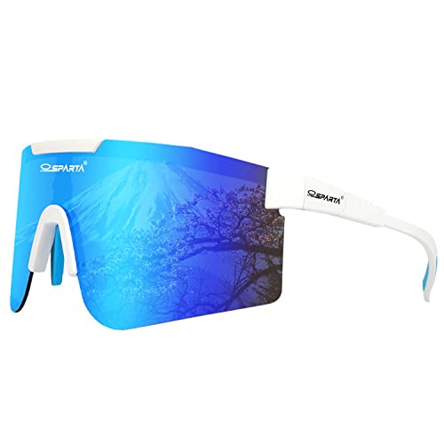 OUTDOOR SPARTA スポーツサングラス 偏光 サングラス メンズ サングラス UV400 紫外線をカット フルセット専用交換レンズ3枚 ユニセック