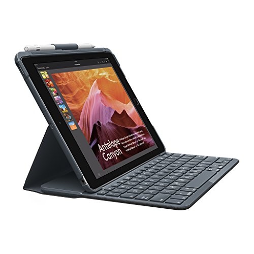 ロジクール iPad用 キーボード iK1053BK ブラック Bluetooth キーボード一体型ケース iPad 第5世代及び第6世代対応 電池寿命最大4年間 SL