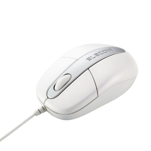 【2007年モデル】ELECOM 光学式マウス USB接続 EU RoHS指令準拠 簡易パッケージ ホワイト M-M2URWH/RS