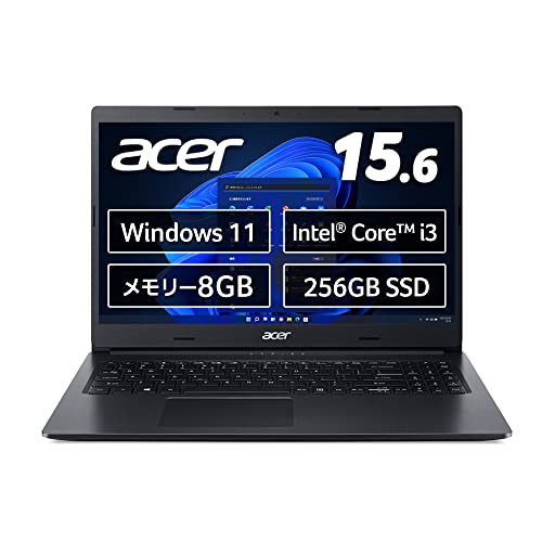 Acer ノートパソコン Aspire 3 A315-57-F38U/K Windows 11 Home Intel Core i3 8GB 256GB SSD 15.6インチ フルHD 非光沢パネル