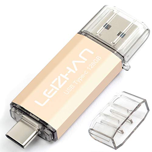 LEIZHAN 128GB TYPE-C USB フラッシュドライブ 3.0 メモリー OTG スティック 人気USB 高速転送 携帯電話 スマートフォン コンピューター