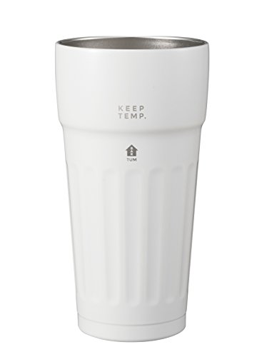 シービージャパン タンブラー ホワイト 460ml ステンレス製 ビールグラス 真空 断熱 TUM