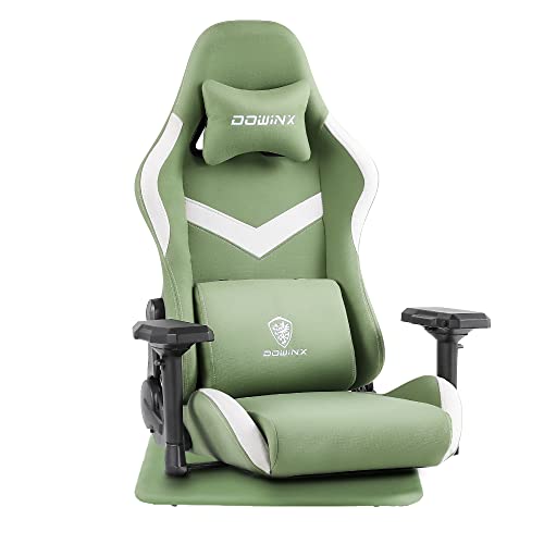 Dowinx ゲーミング座椅子 ファブリック ゲーミングチェア 座椅子 ランバー 腰痛対策 4Dアームレスト ハンコンスタンド座椅子 165°リクラ