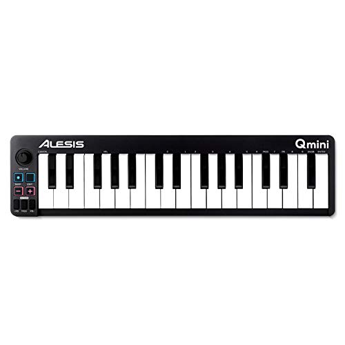 Alesis MIDIキーボード USBコントローラー 32鍵 ベロシティ対応 音楽製作ソフトウェア付属 Qmini